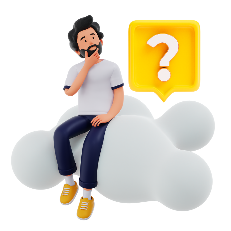 man in cloud